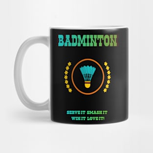 Badminton Smash it Mug